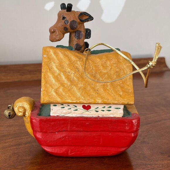 House of Hatten Noah's Ark Giraffe Two by Two Ornament Vintage 1994 Folk Art - Picture 4 of 12